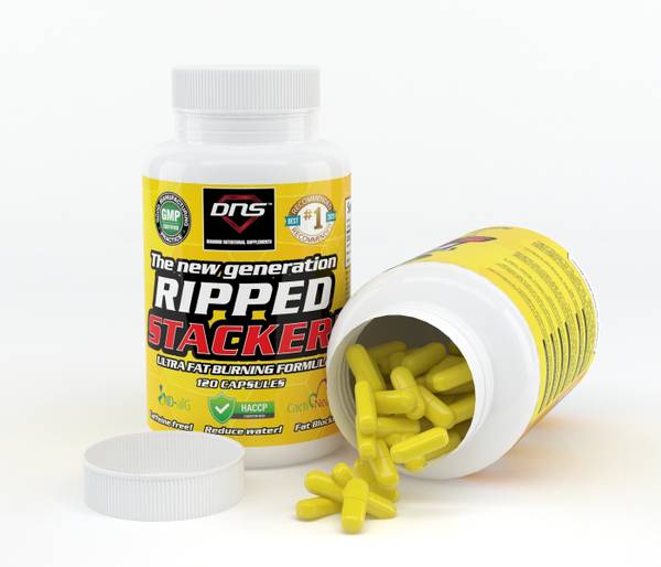 3-Pack Ripped Stacker! Ultra Fatburning Formula - 3 x 120 kapsler