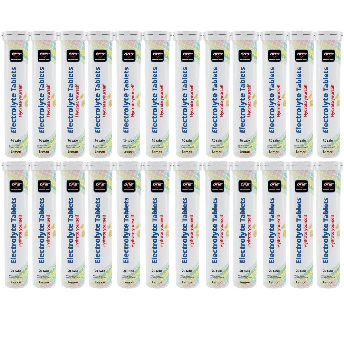24-pack Electrolyte - Hydrate Yourself - 24 x 20 Brusetabletter - Lemon