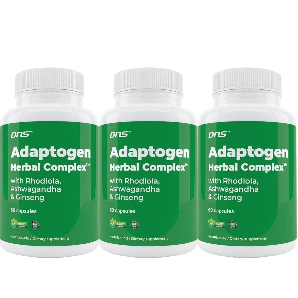 3- pack Adaptogen Herbal Complex - 3 x 60 kapsler