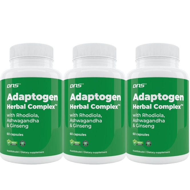 Hovedbilde 3- pack Adaptogen Herbal Complex - 3 x 60 kapsler