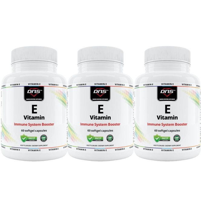 Hovedbilde 3-pack E-Vitamin 400 IU - 60 softgel kapsler