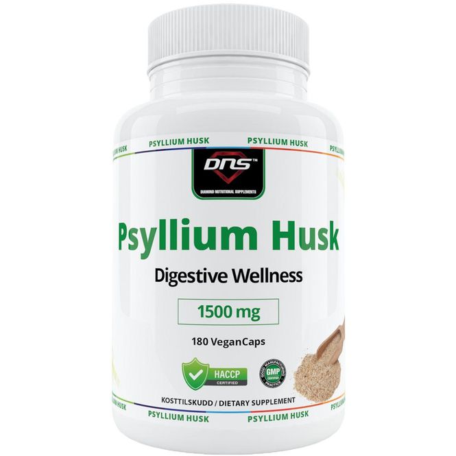 Hovedbilde Psyllium Husk (Psylliumfrø) - 180 kapsler