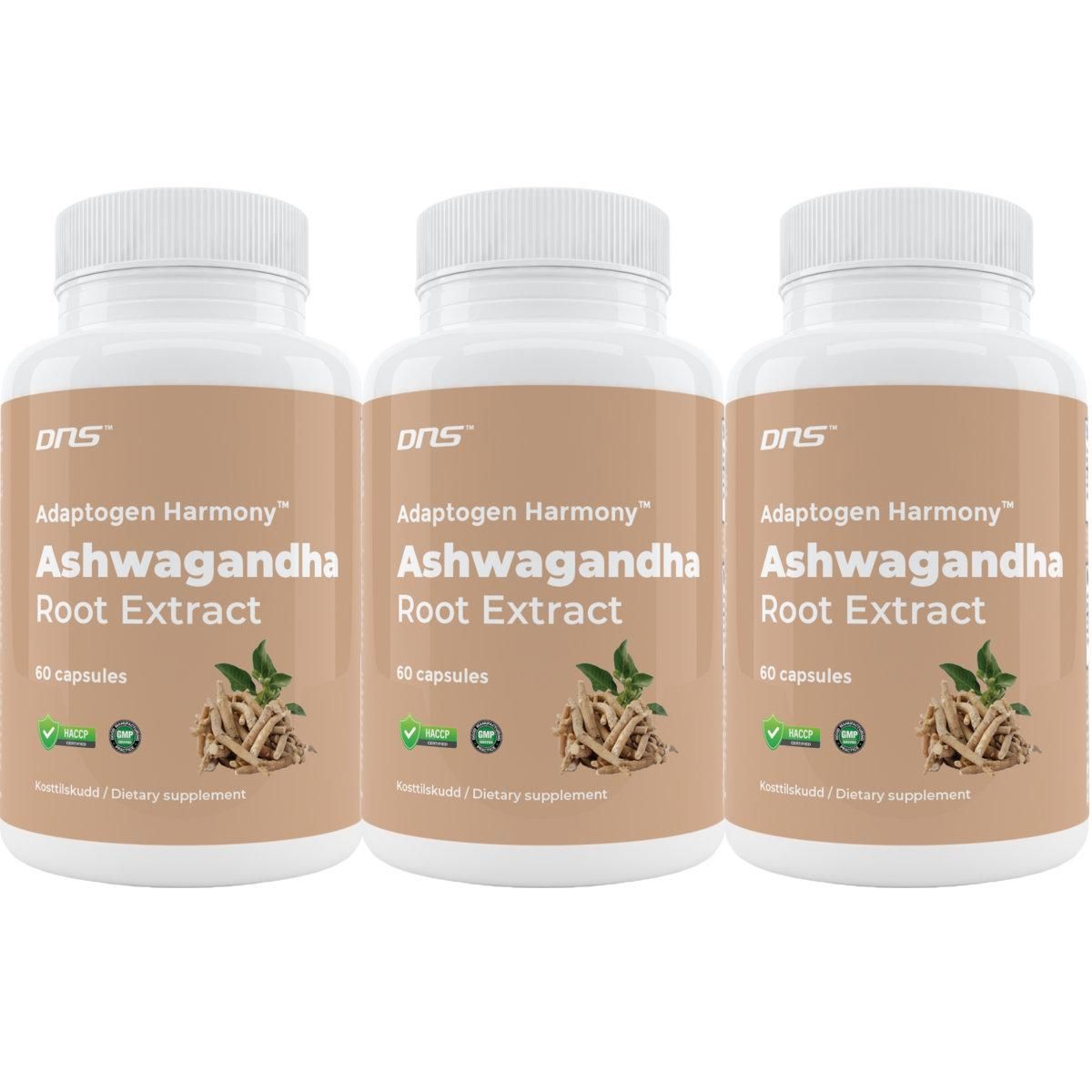 3-pack Ashwagandha Extract - 3 x 60 kapsler