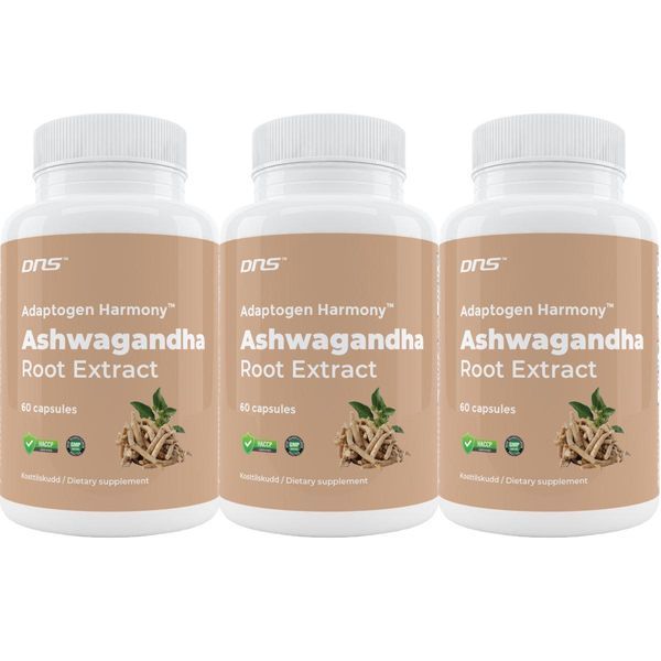 3-pack Ashwagandha Extract - 3 x 60 kapsler