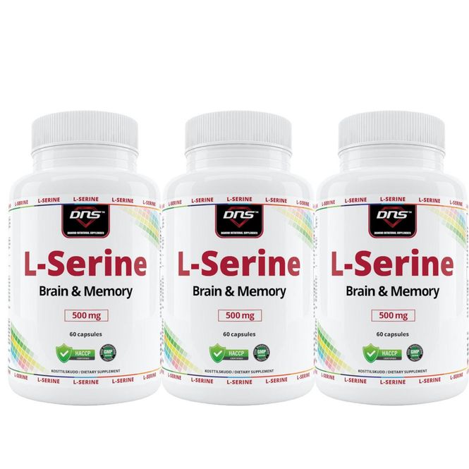 Hovedbilde 3-pack L-Serine - 3 x 60 kapsler