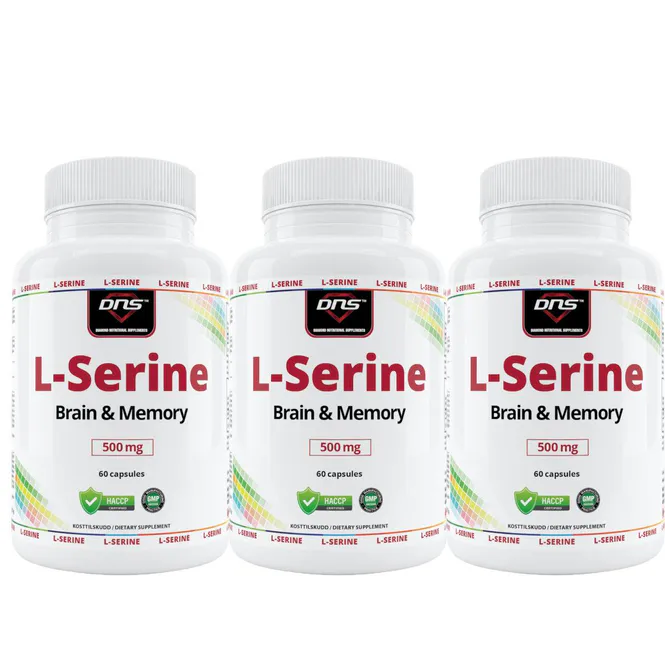 Hovedbilde 3-pack L-Serine - 3 x 60 kapsler