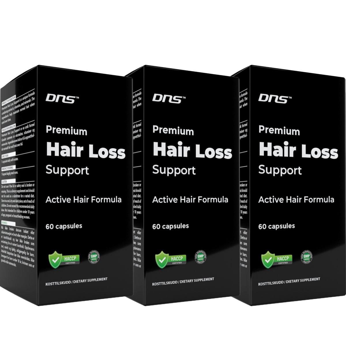 3-pack Hair Loss Support - 3 x 60 kapsler