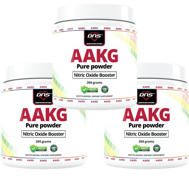 Hovedbilde 3-pack AAKG Pure Powder - 3 x 200 gram