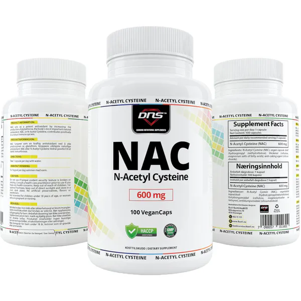 3-pack NAC N-Acetyl Cysteine 600 mg - 3 x 100 kapsler