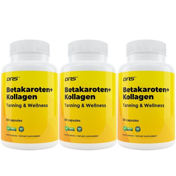 3-pack Betakaroten + Collagen + Vitamin C - 3 x 60 kapsler