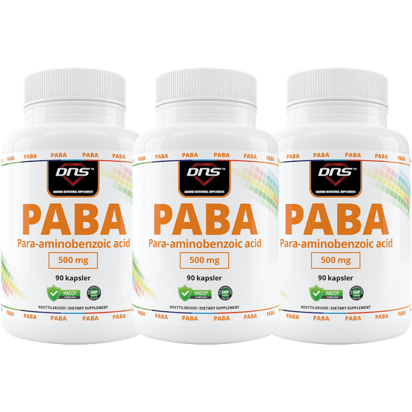 3-pack PABA - 500 mg - 3 x 90 kapsler