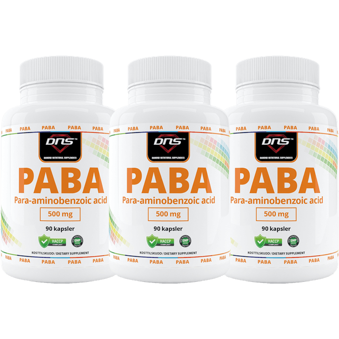 Hovedbilde 3-pack PABA - 500 mg - 3 x 90 kapsler