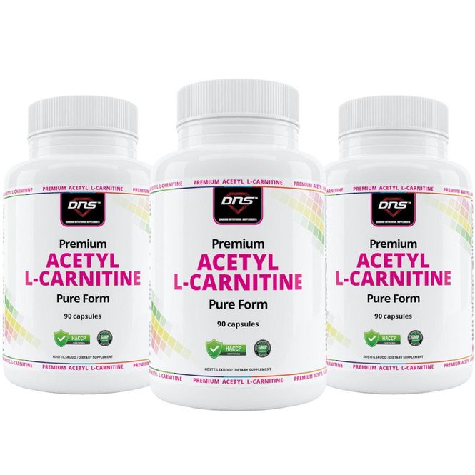 Hovedbilde 3-pack Acetyl L-Carnitine - ALCAR - 3 x 90 kapsler