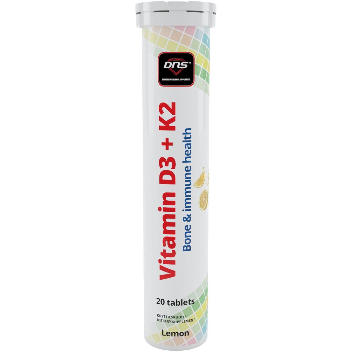 Vitamin D3 + K2 - 20 brusetabletter