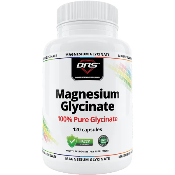 100% Magnesium Glycinate - 120 kapsler