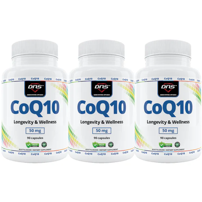 Hovedbilde 3-pack CoQ10 - 50 mg - 3 x 90 kapsler 