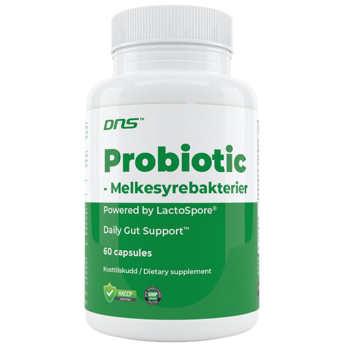 Probiotic Melkesyrebakterier Lactospore - 60 kapsler