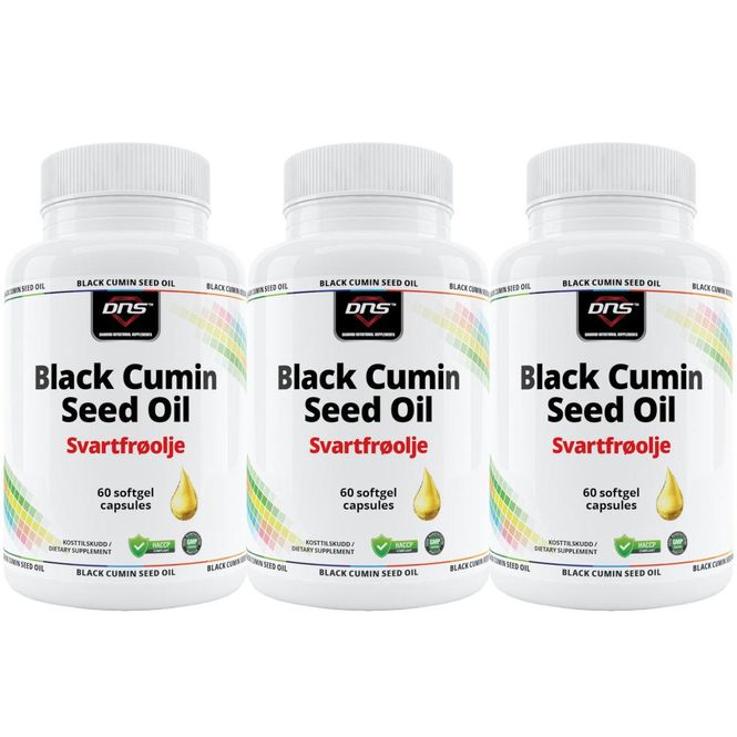 Hovedbilde 3-pack Black Cumin Seed Oil - Svartfrøolje - 3 x 60 kapsler