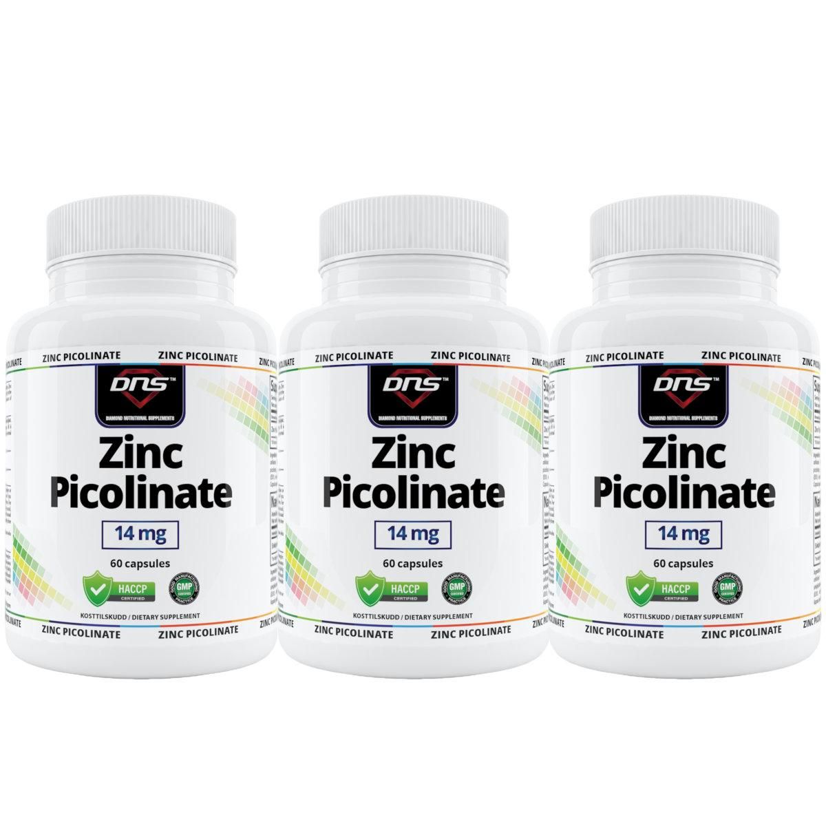 3-pack Zinc Picolinate - 3 x 60 kapsler