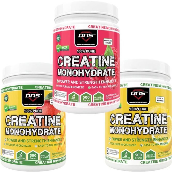 Hovedbilde 3-pack Creatine Monohydrate med smak - 3 x 500 gram 