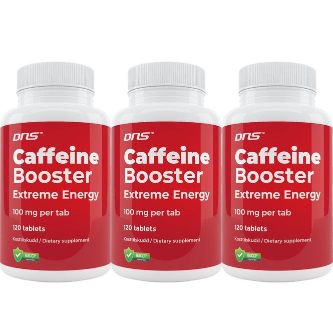 Hovedbilde 3-pack Koffeintabletter - Caffeine Booster 3 x 120 tabs