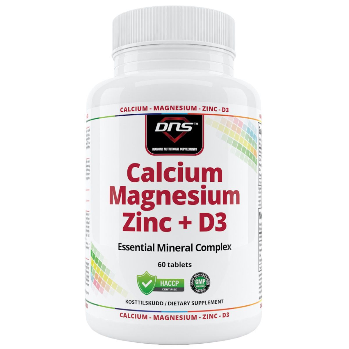 Calcium & Magnesium + Zinc + D3 - 60 tabletter